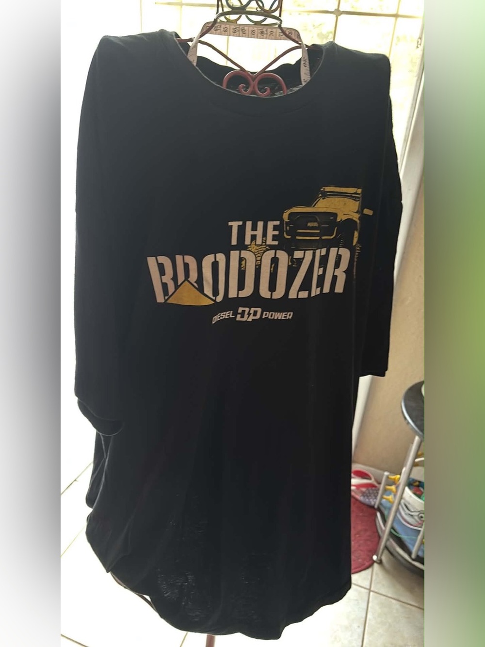Men Black "The Brodozer" Graphic Tee